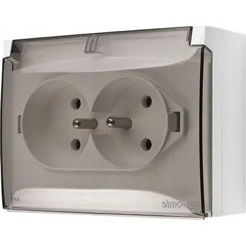 Elektrická zásuvka Hermetický Elektrická Zásuvka Kontakt-simon white