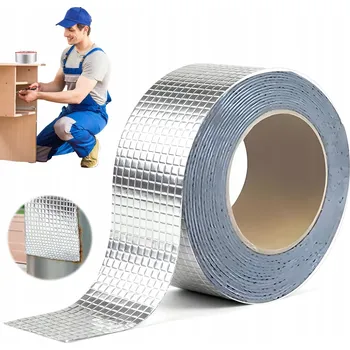 Lepicí páska BUTYLOVÁ PÁSKA SAMOLEPICÍ VODĚODOLNÁ 5CM * 5M S HLINÍKOVOU FÓLIÍ