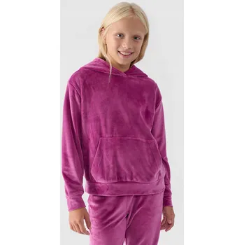 Chlapecká mikina Dětská mikina 4F polyester růžová, velikost 146