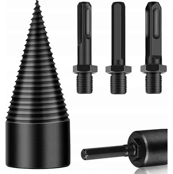 Vrták VRTÁK NA ŠTÍPÁNÍ DŘEVA 42MM TŘI PRODLUŽOVACÍ TYČE, ROBUSTNÍ