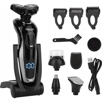 5V1 Holicí Strojek Bezdrátový akumulátorový LED zastřihovač s nabíjecí stanicí