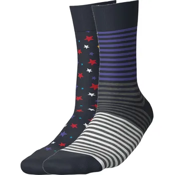 Dámské ponožky esmara® Dámské / Pánské ponožky, 2 páry (hvězdy/pruhy, 43-46)
