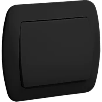vypínač Jednopólový vypínač s rámečkem černý AW1/49 Simon Akord Kontakt-Simon