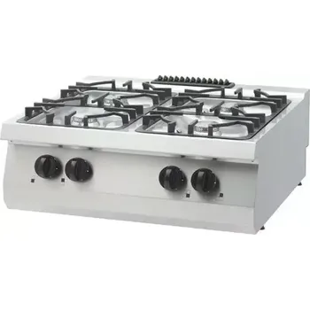 Sporák Maxima Heavy Duty sporák - 4 hořáky - dvojitá jednotka - hloubka 70 cm - 24 kW - plyn | 09396103