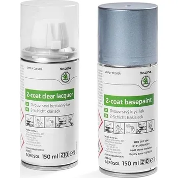 Autolak Škoda lakový sprej, šedá stone metalíza