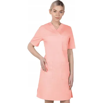 Dámské šaty 48 ŠATY ZDRAVOTNICKÉ KOSMETICKÉ NA ZAVAZOVÁNÍ KAPSY HALENA 76