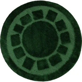Koberec Koupelnový kobereček Ocean lahvově zelený kruh