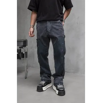 Pánské džíny Black Island Tmavě šedé loose fit džíny – Gravo Velikost: 32