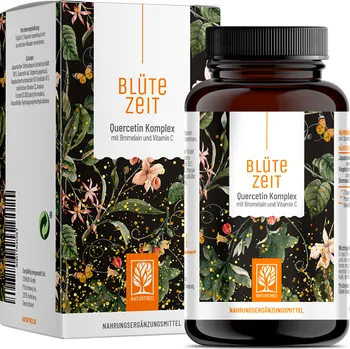 Přípravek na podporu paměti a spánku Naturtreu Quercetin a Bromelain komplex 120 kapslí