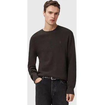 Pánský svetr Svetr z vlněné směsi AllSaints ASPEN CREW M089KB hnědá 89X, vel. S