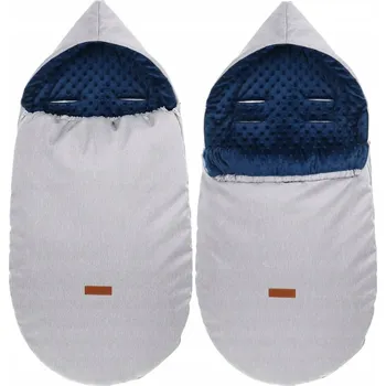 Fusak FUSAK DO KOČÁRKU, SÁNÍ, KORBIČKY S KAPUCÍ TEPLÝ MINKY BABYMAM