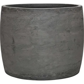 Květináč Baq Algar Barrel Grey Ø 41 cm / V 33 cm