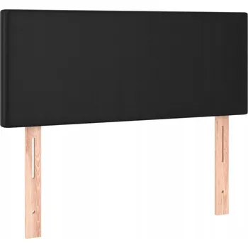 Čelo postele nastavitelné, černé, 100x5x78/88 cm, látka, dřevo mod