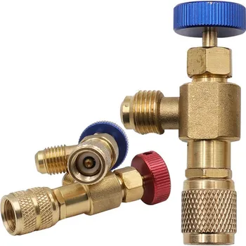 Ventil SERVISNÍ VENTIL PRO PLNĚNÍ CHLADICÍCH SYSTÉMŮ R22, MODRÝ