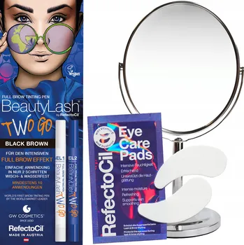 Kosmetická sada Sada jako dárek pro ženu Vánoční krabička Beauty Box se zrcátkem RefectoCil