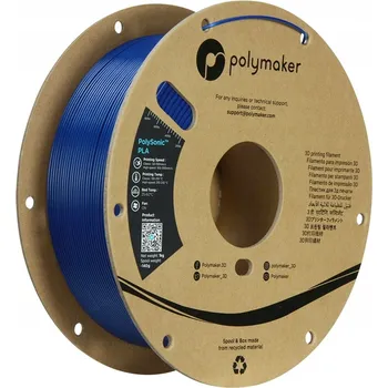 3D tisk Filament Polymaker PolySonic High Speed PLA 1,75 mm 1 kg - Modrá