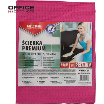 Utěrka Viskózové Utěrka Office Products v balení po 3 kusech ks vícebarevné