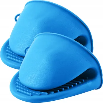 Chňapka Silikonová kuchyňská chňapka Retoo modrá 2 ks