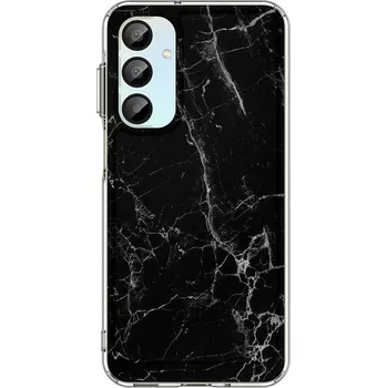 Pouzdro na mobilní telefon Kryt STYLE Samsung A16 pevný Mramor černý (obal neboli pouzdro na Samsung A16)