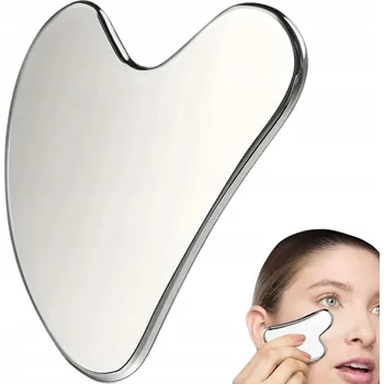 Masážní přístroj Masážní Přístroj na obličej, masážní destička gua sha metal, ocel