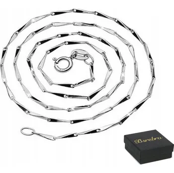 Náhrdelník Stříbrný dámský náhrdelník Stříbro 925 pozlacený 40+5 cm + Krabička