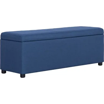 Zahradní lavice zahrada-XL Lavice s úložným prostorem 116 cm modrá polyester 281321