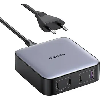 Elektrická zásuvka UGREEN Nexode síťový adaptér / napájení, Zásuvka USB 3.0 A, USB-C® zásuvka, USB-C® zásuvka, USB-C® zásuvka, 65 W, šedá