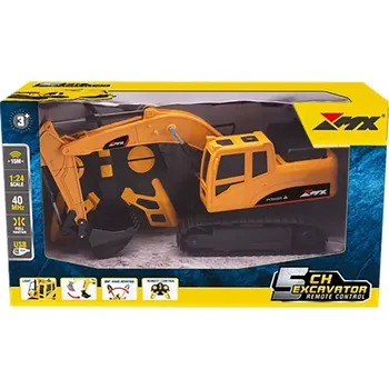 RC model auta RC bagr 1:24 s pásovým podvozkem a 5kanálovým ovládáním