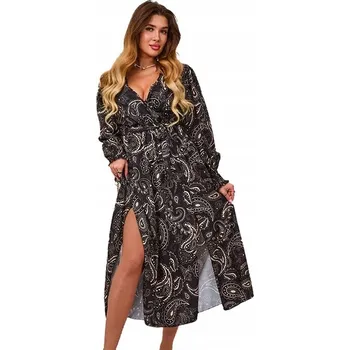 Dámské šaty ART773 ČERNÉ ŠATY MAXI ŠATY Univerzální