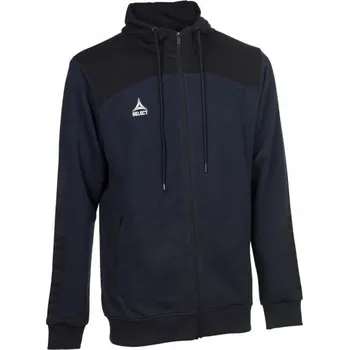 Pánská mikina Select Oxford Zipová pánská mikina s kapucí - Tmavě modrá/černá, M i476_43107842
