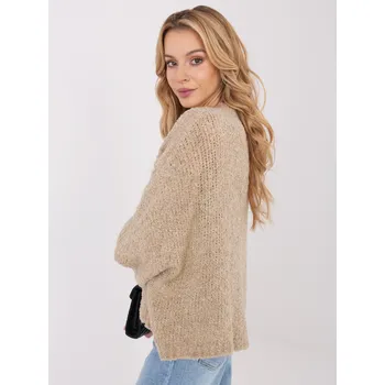 Dámský svetr Dámský svetr CH-SW-72996.26 Factory Price Barva: Béžová, Velikost: UNI