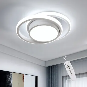 LED Stropní Svítidlo Plafon BÍLÉ KULATÉ MODERNÍ STMÍVATELNÉ + DÁLKOVÉ OVLÁDÁNÍ 32W