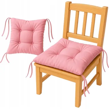 Polštář Polštář na židli ČTVEREC 40x40 cm RŮŽOVÝ