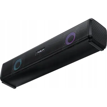 SOUNDBAR REPRODUKTOR AUDIO LED RGB AUX K POČÍTAČI Laptopu USB MINI JACK 3,5 mm