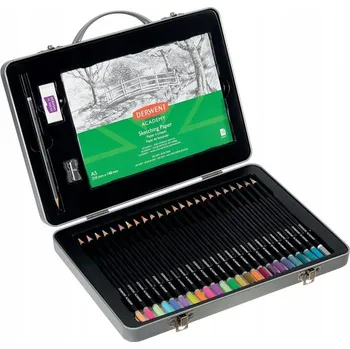 Pastelka Pastelky Derwent Academy kovový kufřík 24 ks