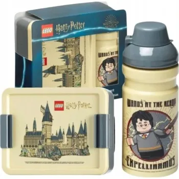 Svačinový box LEGO HARRY POTTER LUNCH SET KONTEJNER+LAHEV NA PITÍ HOGWART