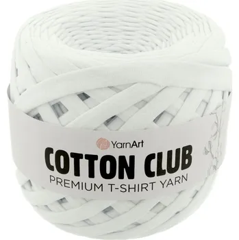 Příze YarnArt Cotton Club 7350 sněhově bílá