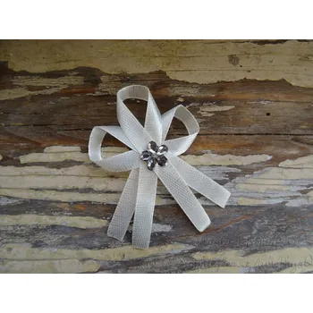 Svatební dekorace Svatební vývazek - krémová sv. 84