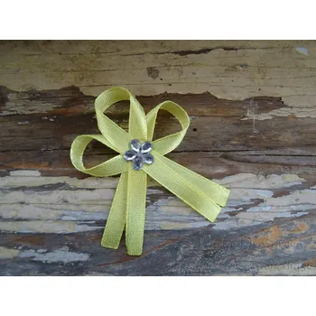 Svatební dekorace Svatební vývazek - žlutá světlá 15