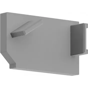 Příslušenství pro LED osvětlení Záslepka KLUŚ MICRO-30DEG-KOZ-L pro LED hliníkové profily šedá