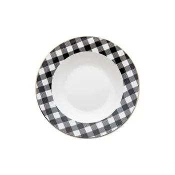 Talíř HLUBOKÝ TALÍŘ WINTER GLAM GRID 21,5CM