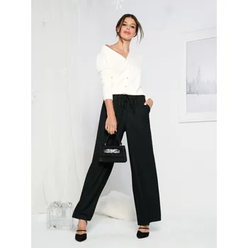 Dámské oblečení Sinsay - Kalhoty wide leg - černá - YJ502-99X - YJ502-99X-S-2