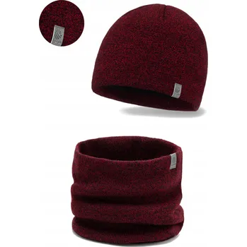 Čepice PaMaMi sada čepice a nákrčník (rolák) univerzální velikost červená