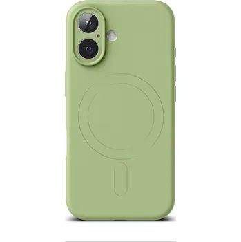 Pouzdro na mobilní telefon Kryt iPhone 16 s MagSafe zelený (obal neboli pouzdro na iPhone 16)