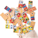 New Classic Toys Dřevěné domino dopravní prostředky
