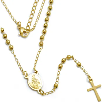 Náhrdelník Náhrdelník růženec z chirurgické oceli