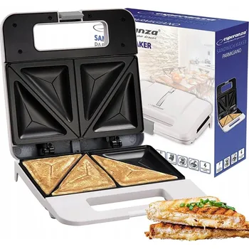 Toustovač Sendvičovač Esperanza Parmigiano černý 1000 W