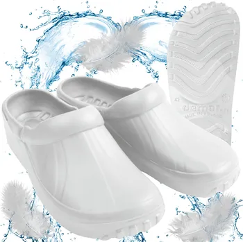 Dámské pantofle Demar New Eva D bílé pěnové nazouváky/nazouváky, velikost 40