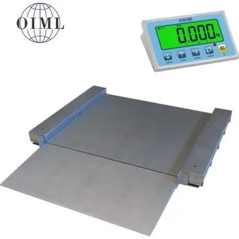 Obchodní váha Nerezová nájezdová váha LESAK 4TU0810NDFWLIP, 300kg/100g, 800x1000mm