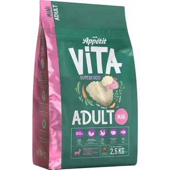 Krmivo pro psa COMFY APPETIT VITA MINI KRMIVO BEZ LEPKU PRO MALÉ PSY JEHNĚČÍ 2,5KG